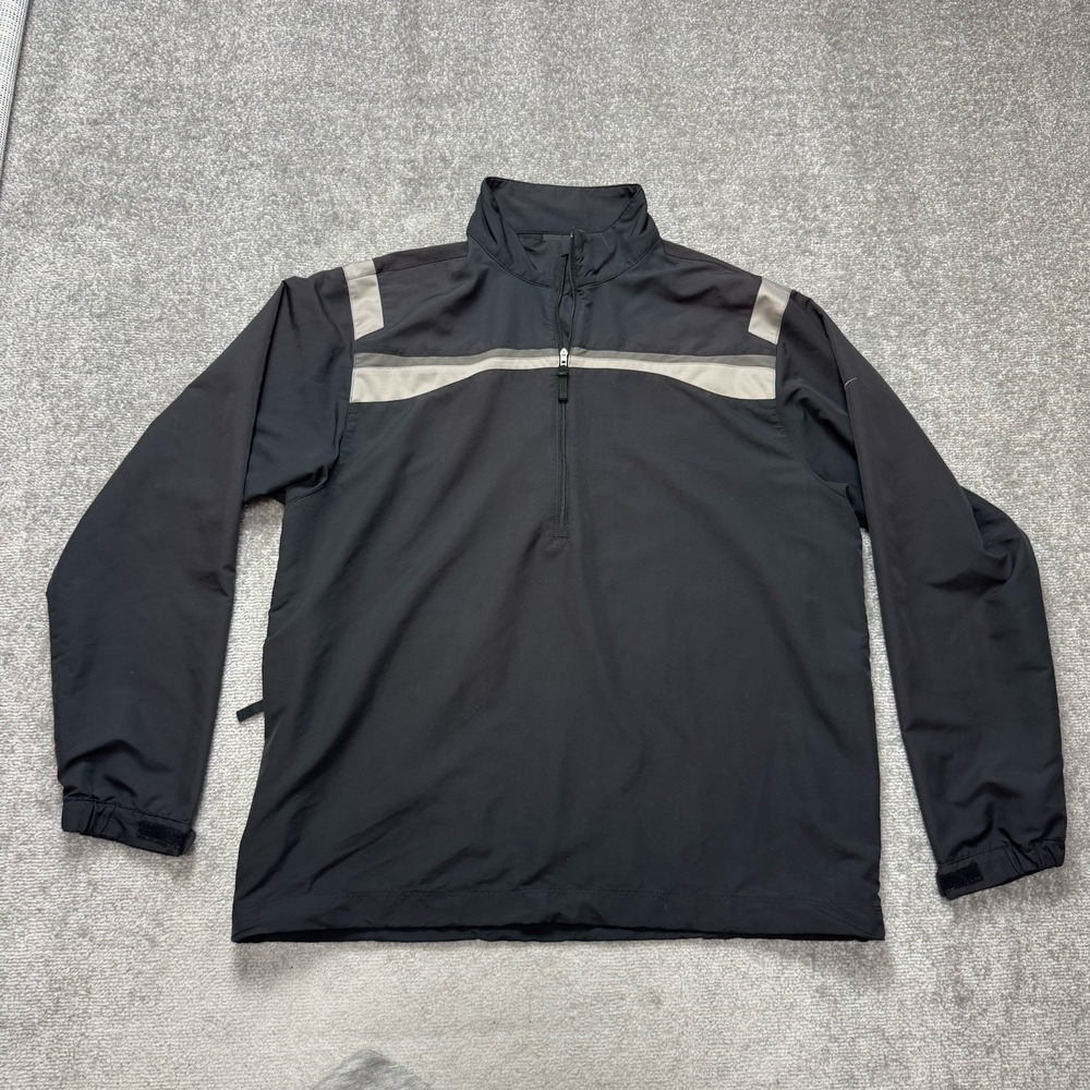 Nike Golf Pullover 1/4 Zip Jacket Black Men's Size Large